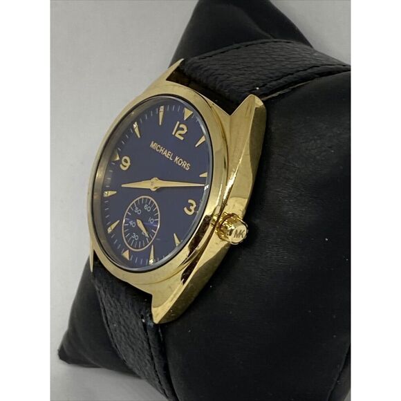 Michael Kors MK3345 Women\'s Black Leather Analog Dial Quartz Wrist Watch JK572 main image 6